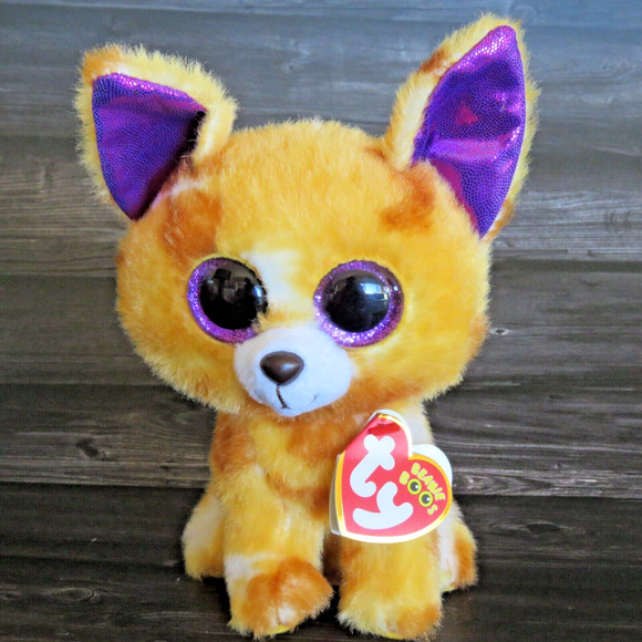 TY Beanie Boos Pablo Chihuahua Dog 6" Plush Stuffed Animal Glitter Eyes RETIRED - Picture 1 of 16